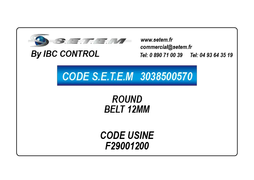 3038500570-ROUND BELT 12MM *F29001200*