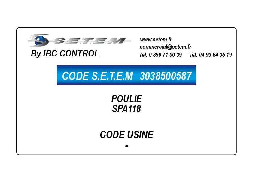 3038500587-POULIE SPA118