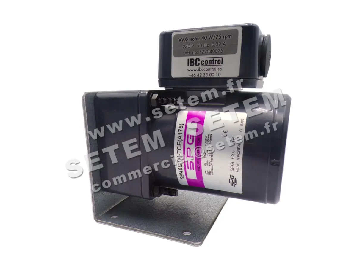 3038502858-MOTOREDUCTEUR IBCCONTROL S9KB18BH+S9I40GTH-TCE(A175) VVX 40W 75RPM *F22040075*