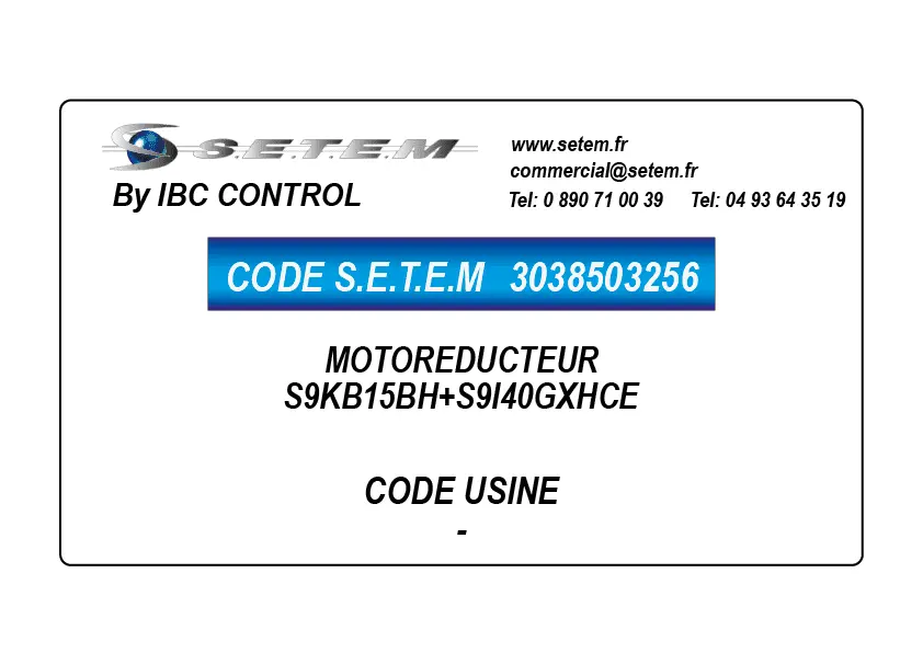 3038503256-MOTOREDUCTEUR S9KB15BH+S9I40GXHCE