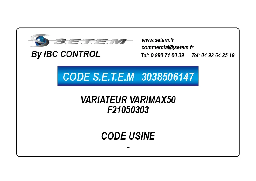 3038506147-VARIATEUR VARIMAX50 *F21050303*