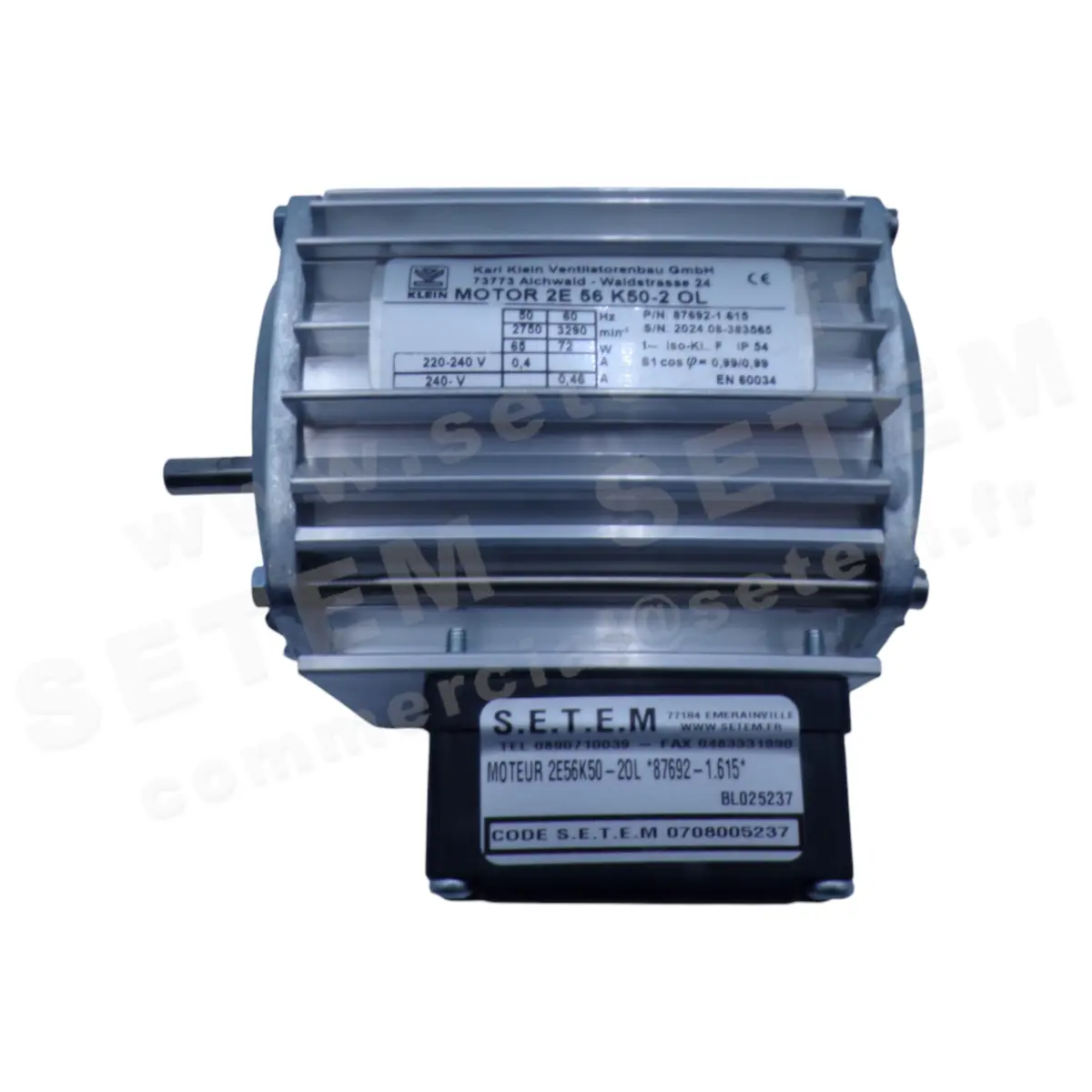 3619005237-MOTEUR KARL-KLEIN 2E56K50-2OL *87692-1.615*