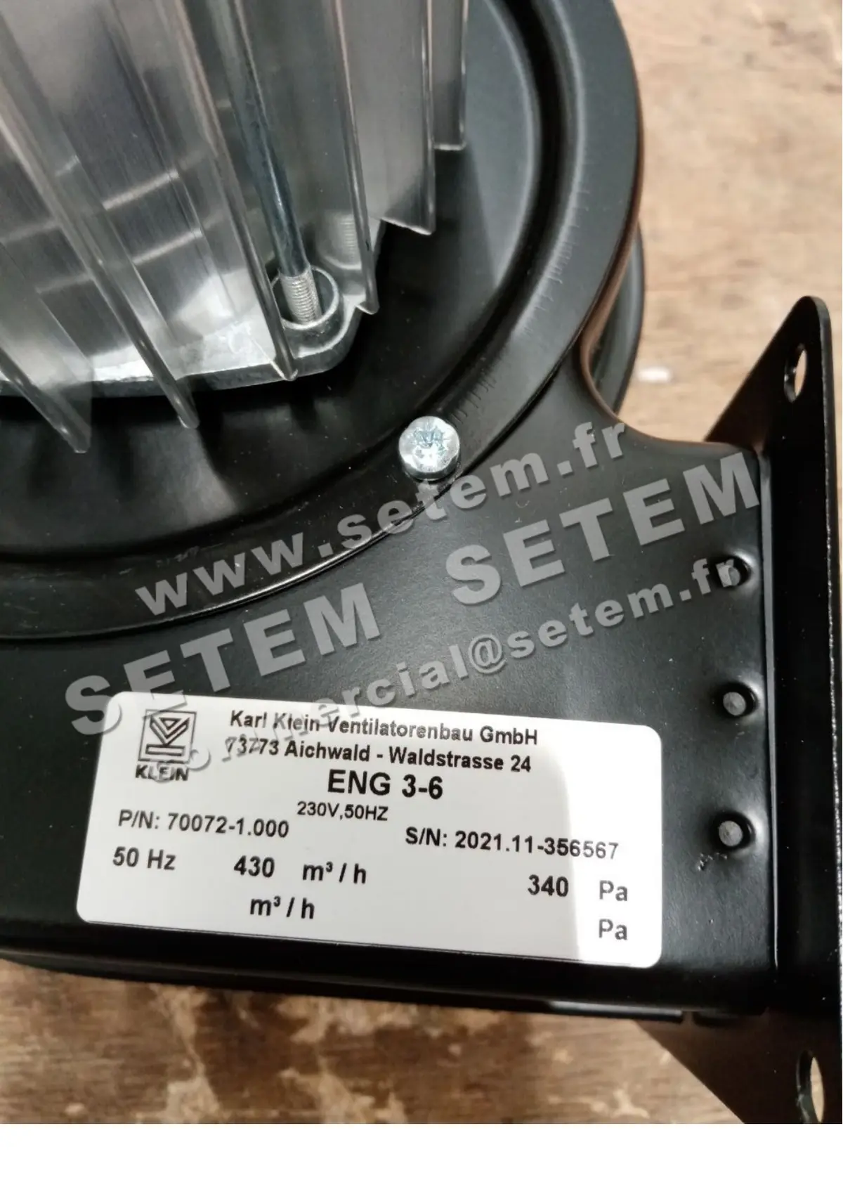 3619008124-VENTILATEUR KARLKLEIN ENG3-6 *70072-1.000* 2