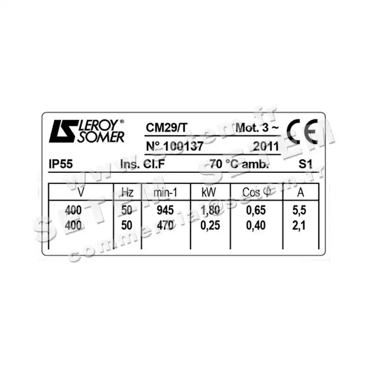 3902000050-MOTEUR LEROYSOMER CM29/T "DK12AB050EE" 3