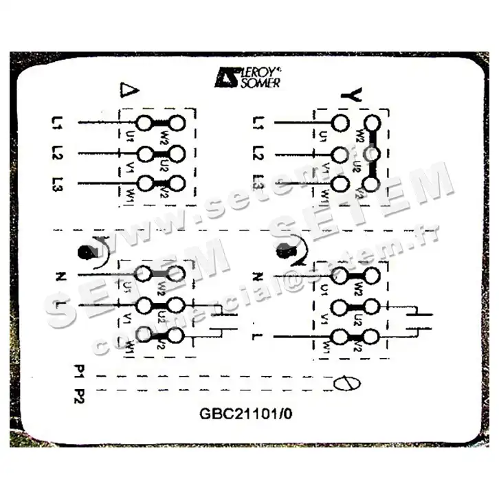 3902009135-MOTEUR LEROYSOMER 0.25KW 4P M230V T230/400V HA71 B14 LS71TP 3