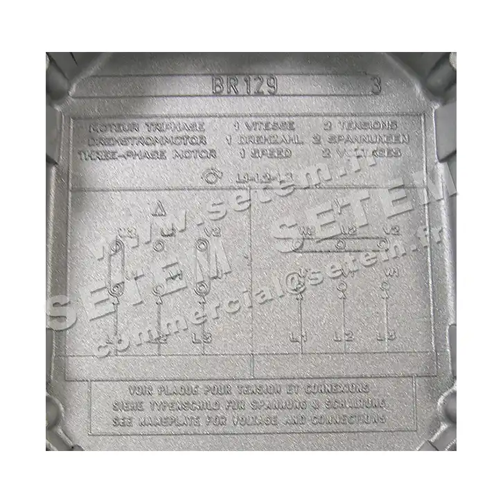 3902009557-MOTEUR LEROYSOMER 4KW 6P T400/690V HA132 B14 LS132M 3