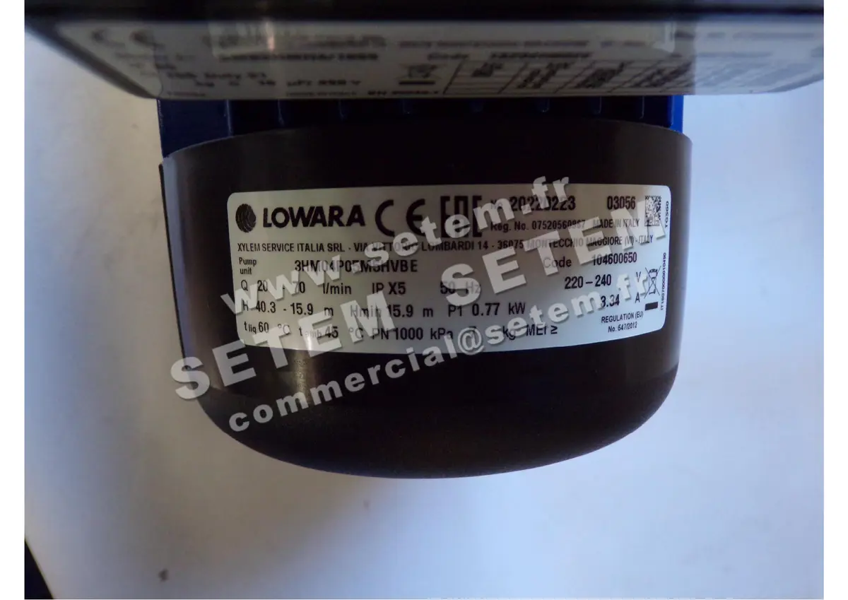 3928503697-POMPE LOWARA 3HM04P05M5HVBE *104600650* 4