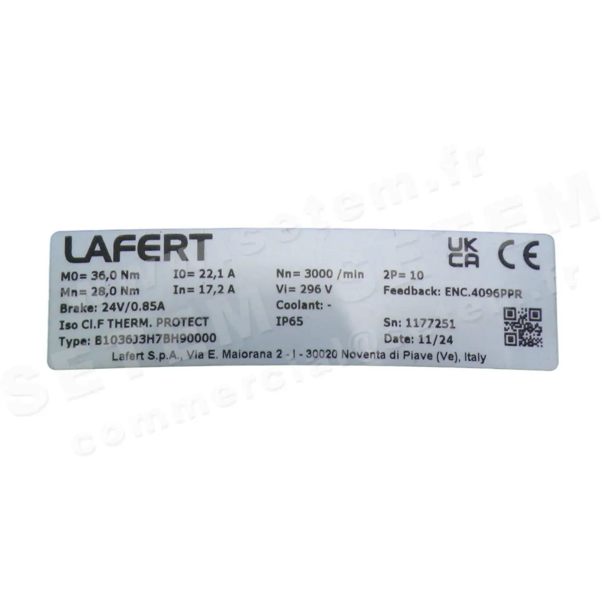 3932107187-SERVOMOTEUR LAFERT B1036J3H7BH90000