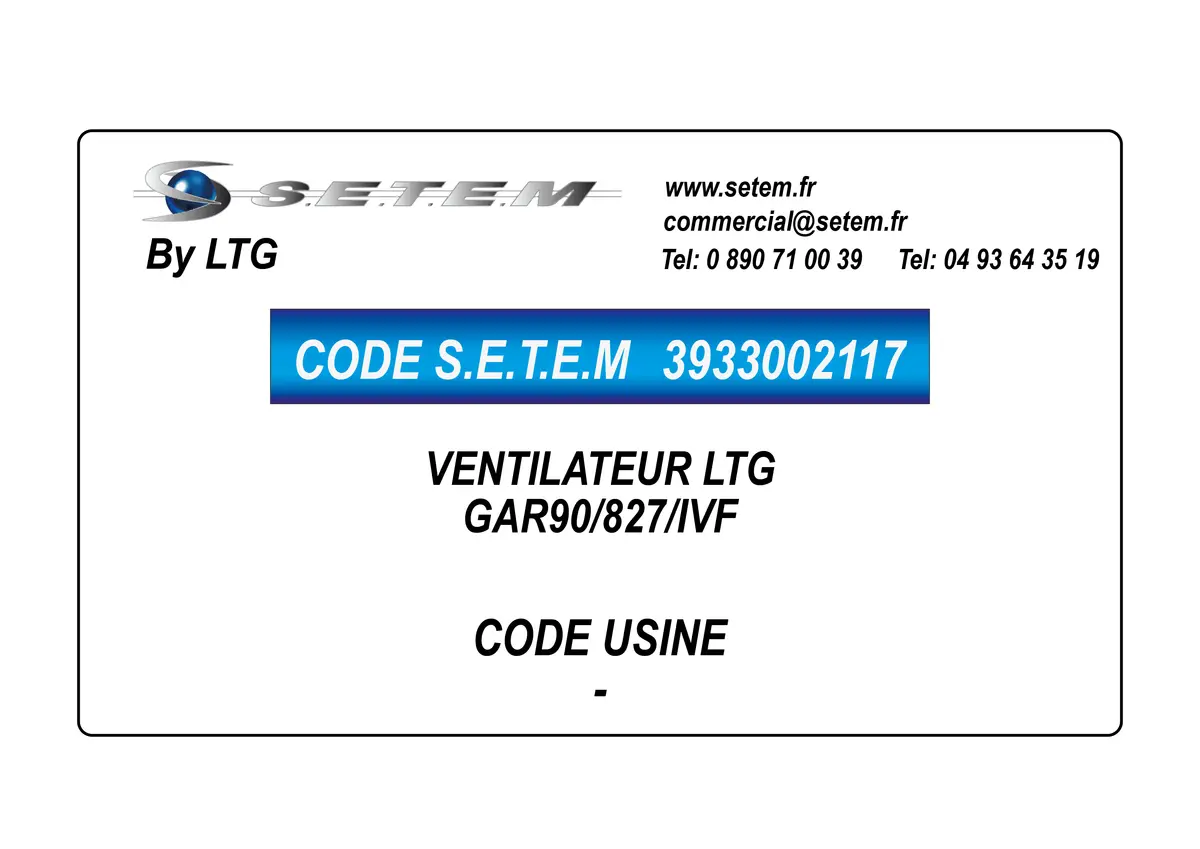 3933002117-VENTILATEUR LTG GAR90/827/IVF