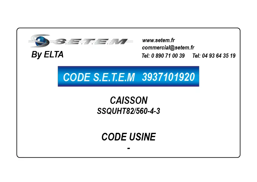 3937101920-CAISSON SSQUHT82/560-4-3