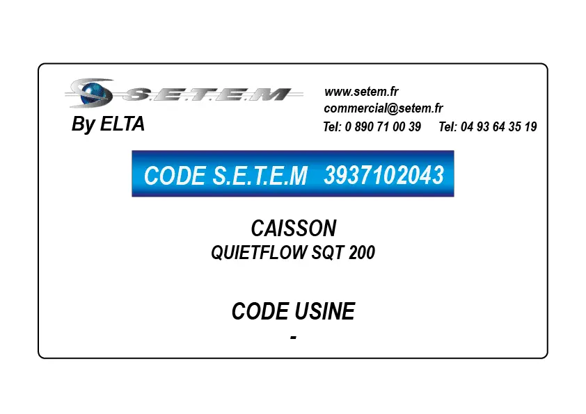 3937102043-CAISSON QUIETFLOW SQT 200