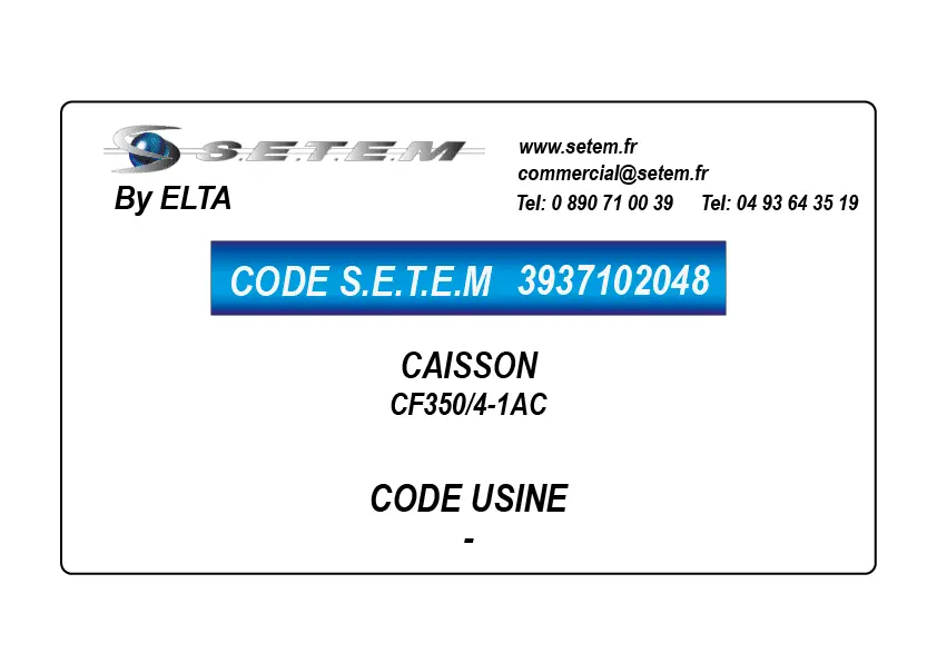 3937102048-CAISSON CF350/4-1AC