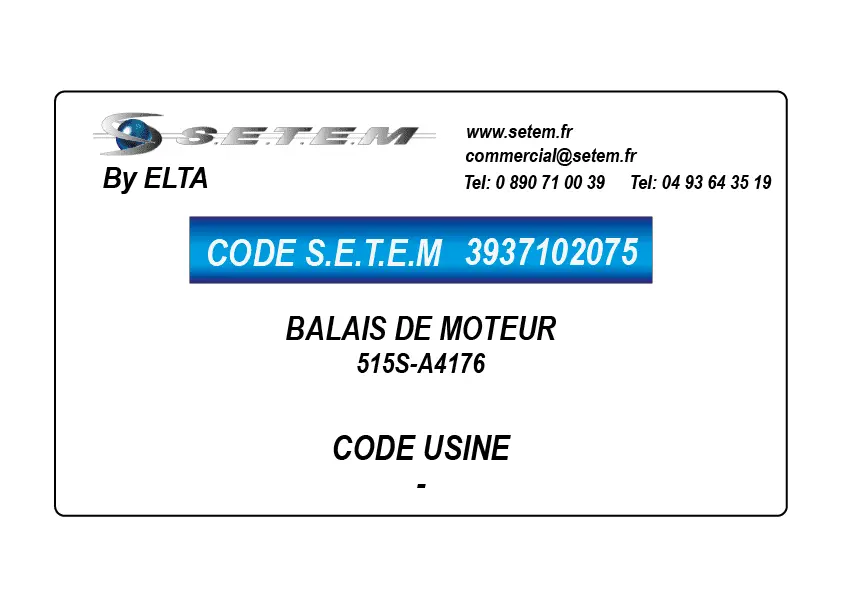3937102075-BALAIS DE MOTEUR 515S-A4176