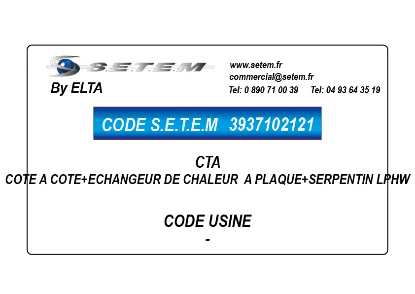 3937102121-CTA COTE A COTE+ECHANGEUR DE CHALEUR A PLAQUE+SERPENTIN LPHW