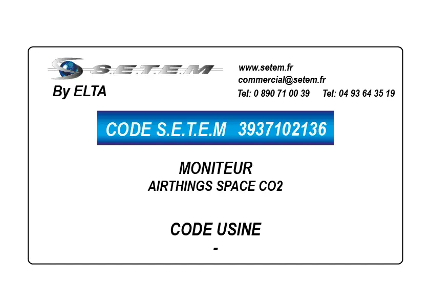 3937102136-MONITEUR AIRTHINGS SPACE CO2
