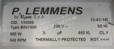 3938000020-VENTILATEUR LEMMENS DD12.12.9.5/4.BB 135008 +BR *710063* 3