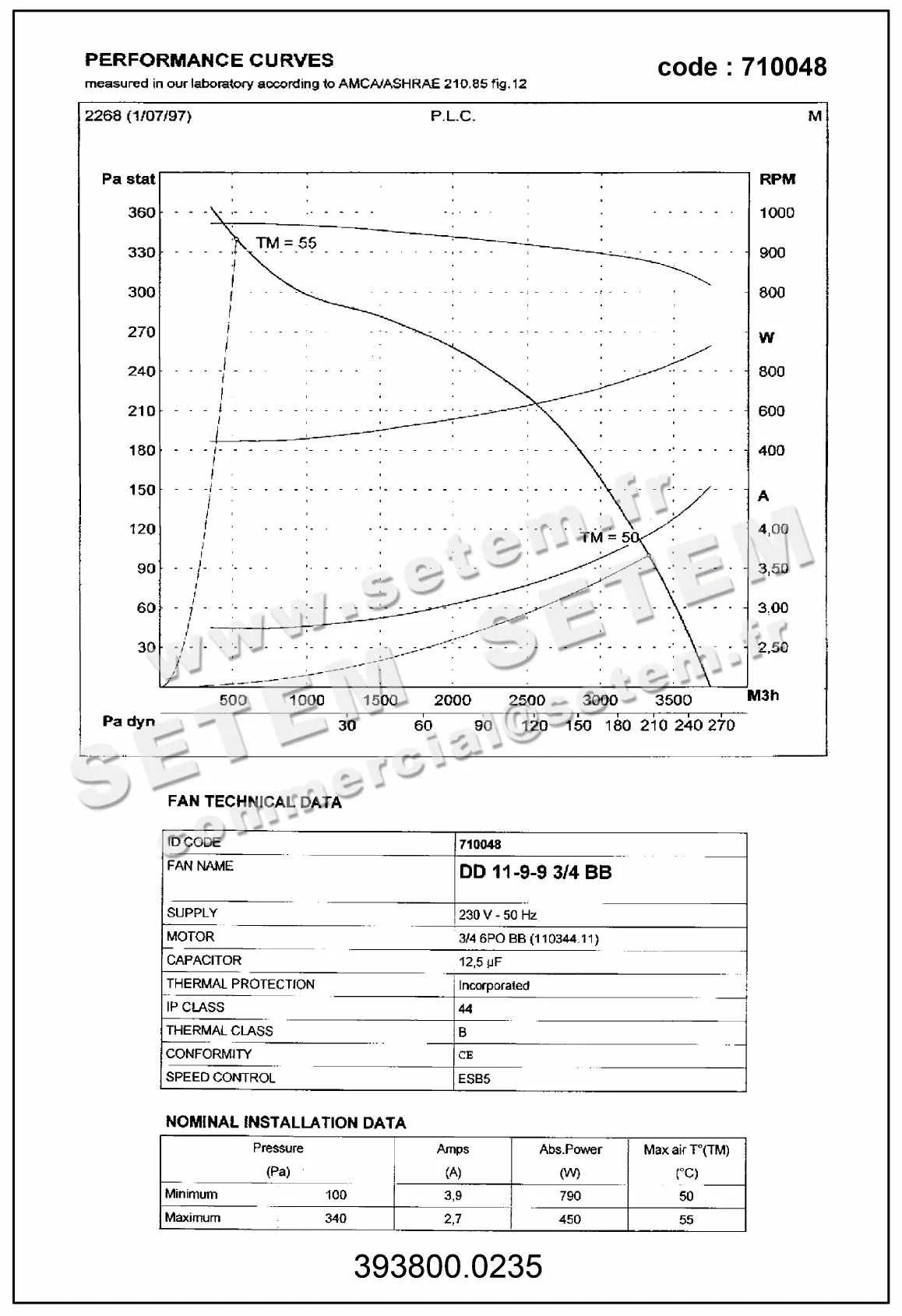 3938000235-VENTILATEUR LEMMENS DD11.9.9.3/4.BB 135004 +BR *710048* 3