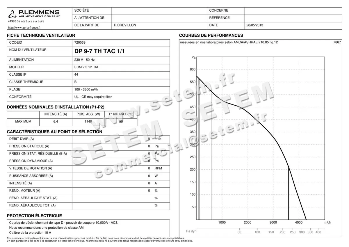 3938001112-VENTILATEUR LEMMENS DP9.7.TH.TAC.1/1 *720059* 4