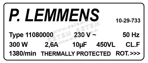 3938009016-MOTEUR LEMMENS 11080000 2
