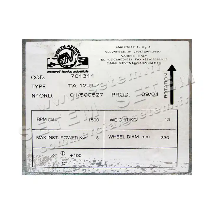 4306000005-VENTILATEUR MARZORATI TA.S/12.9 3
