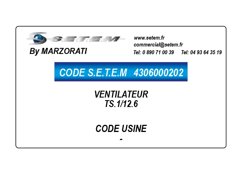 4306000202-VENTILATEUR MARZORATI TS.1/12.6