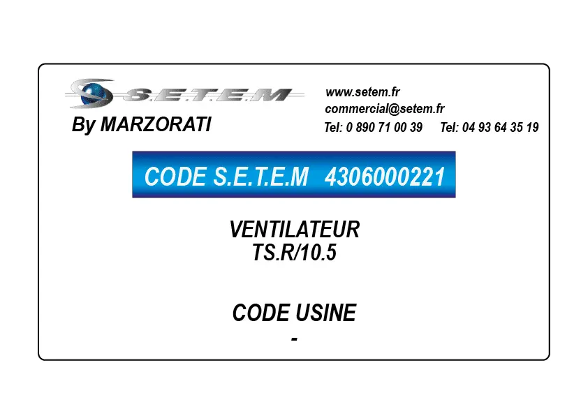 4306000221-VENTILATEUR MARZORATI TS.R/10.5