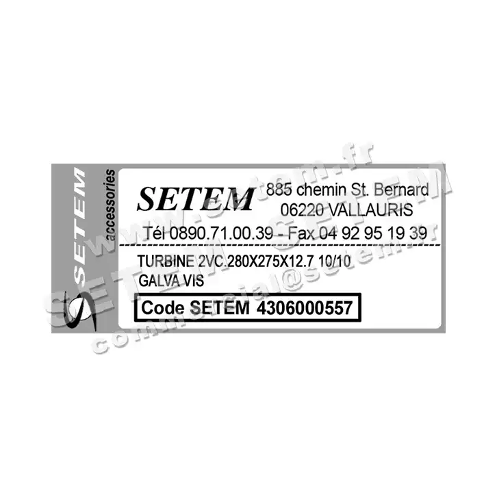 4306000557-TURBINE MARZORATI 2VC.280X280X12.7 3