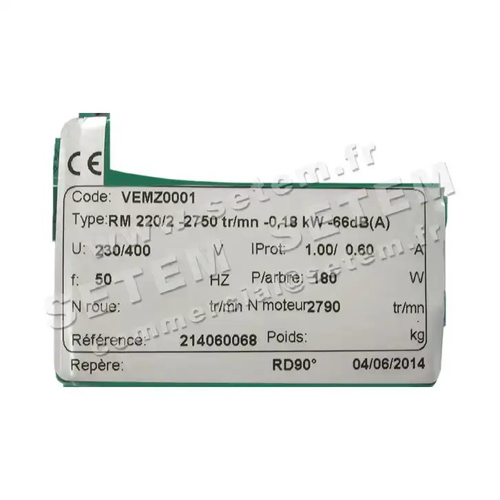 4328004810-VENTILATEUR MZ RM220/2 2