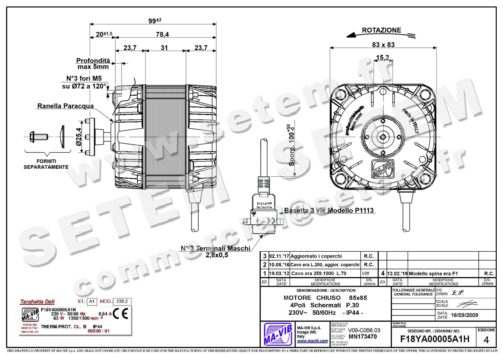 4332000506-MOTEUR MAVIB F18YA00005A1H 4