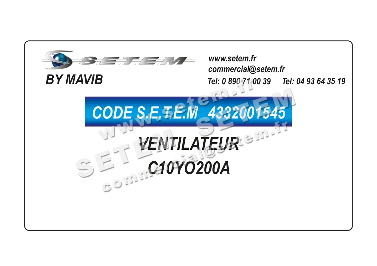 4332001545-VENTILATEUR MAVIB C10YO200A