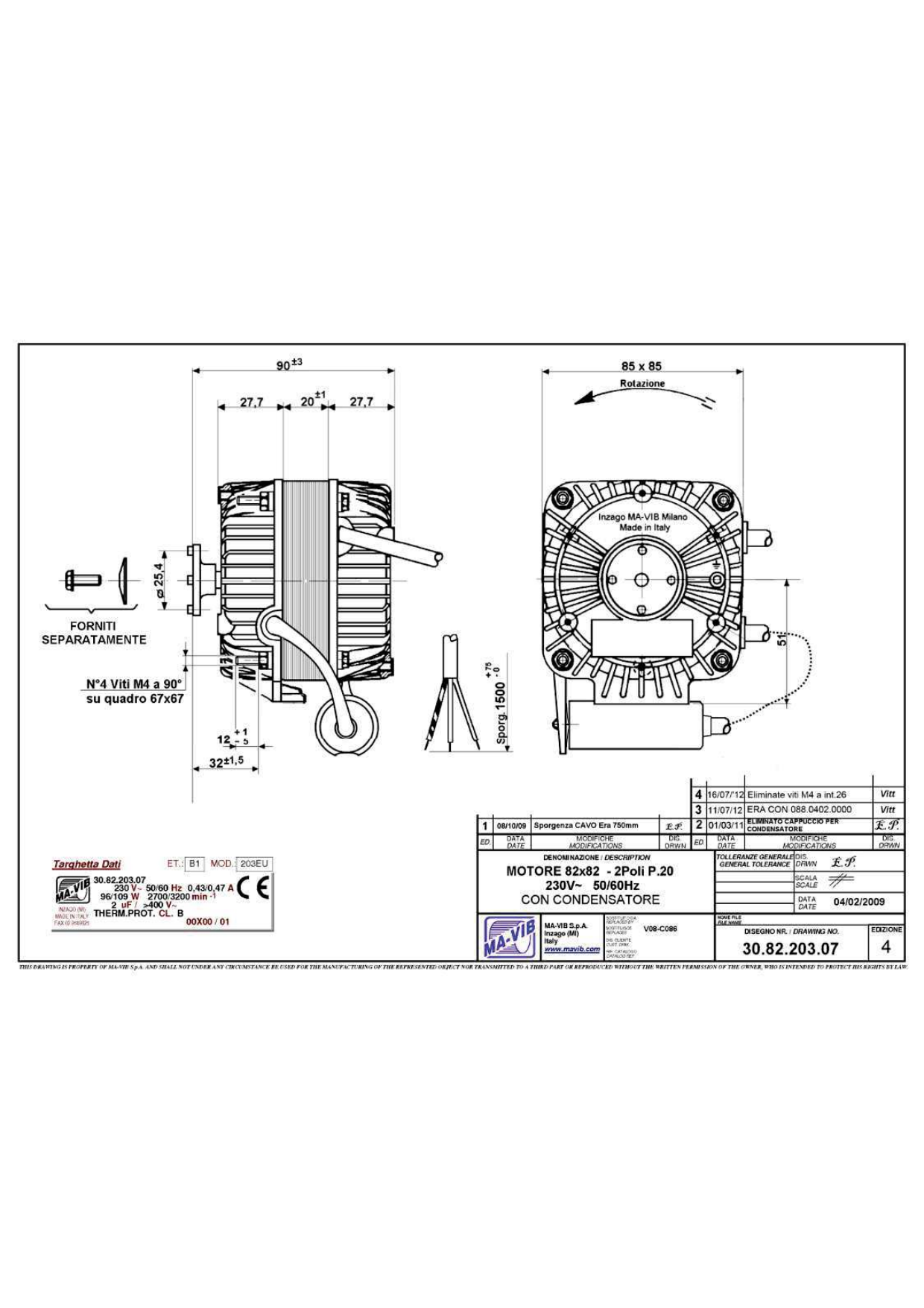 4332001747-MOTEUR MAVIB 30.82.203.07 3