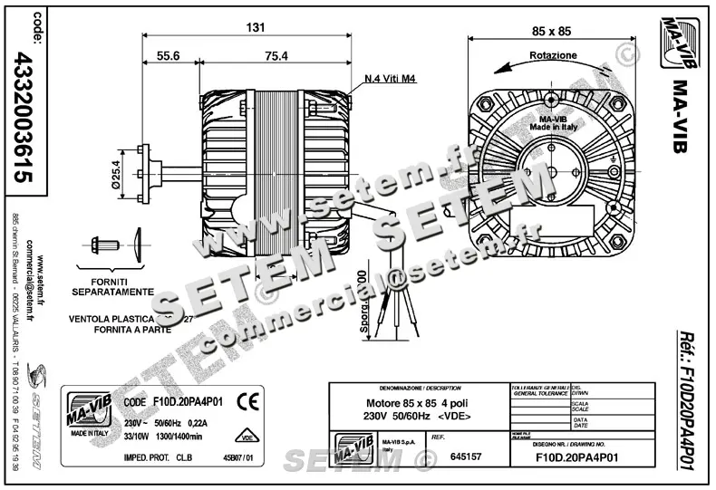 4332003615-MOTEUR MAVIB F10D20PA4P01 2