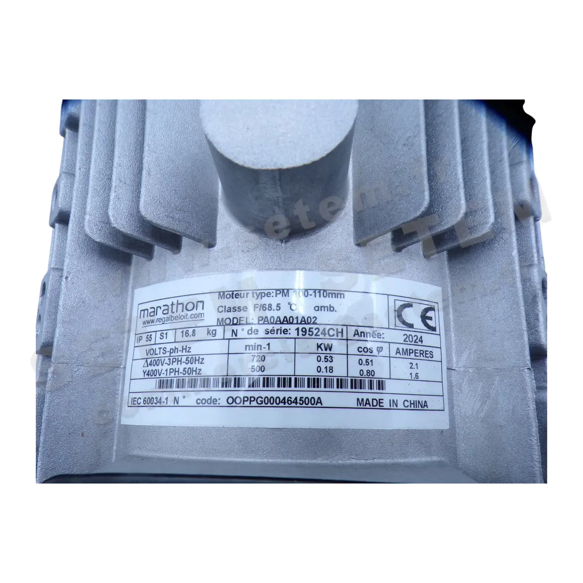 4334007410-MOTEUR MARATHON PA0AA01A02 *OOPPG000464500A* 2