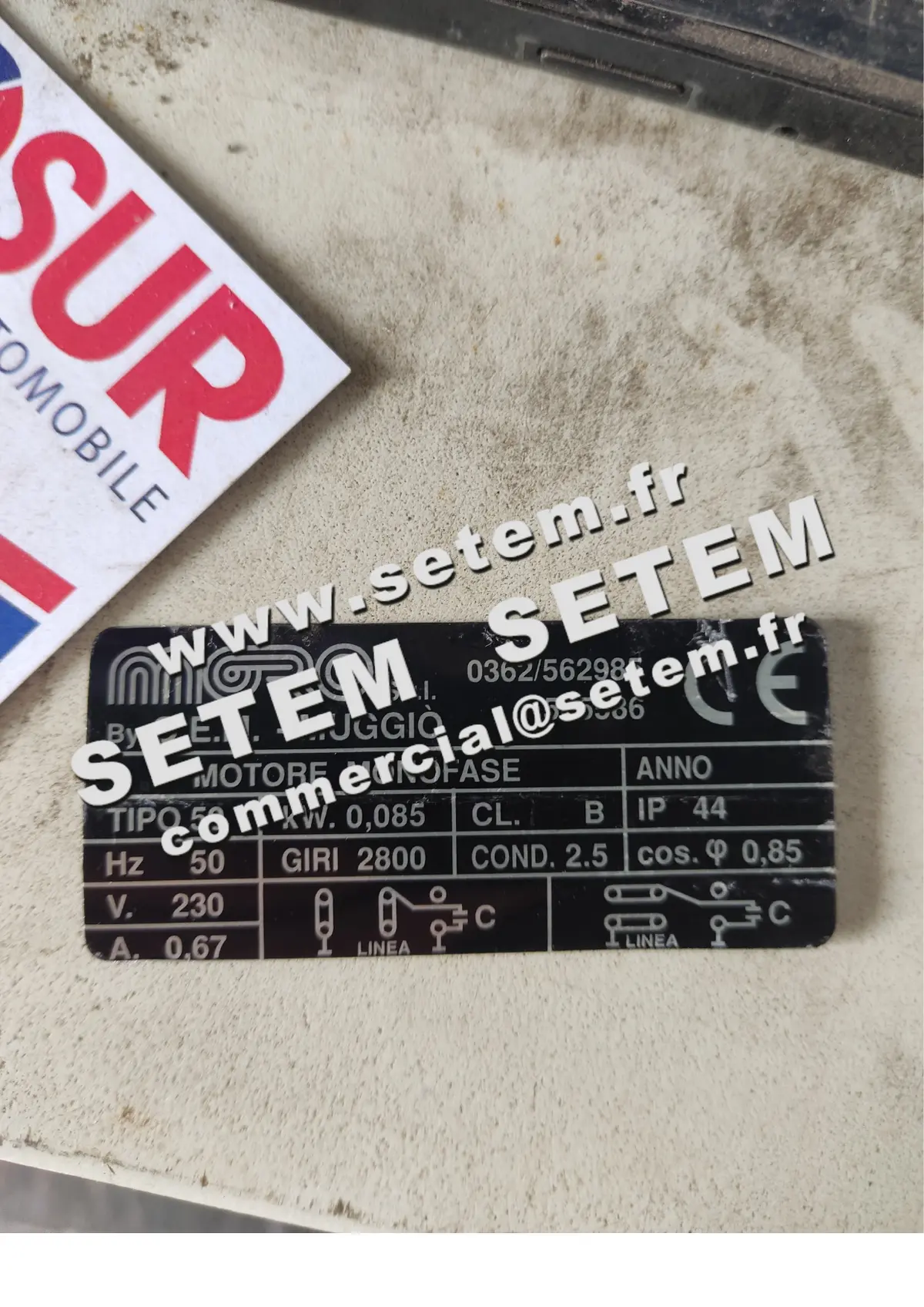 4335009500-MOTEUR MORO 0.08KW 2P M230V B5