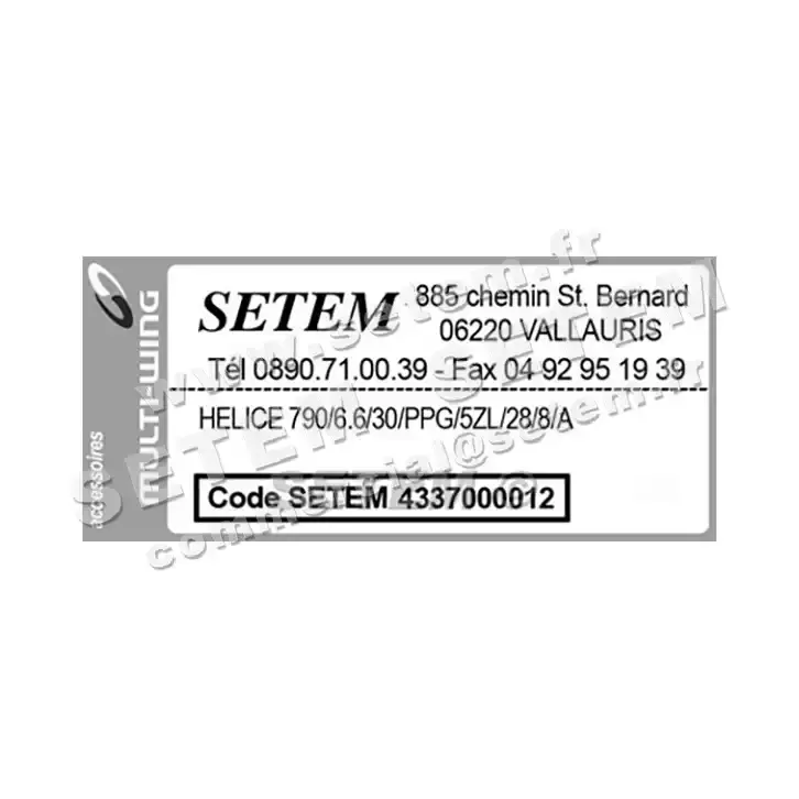 4337000012-HELICE 790/6.6/30/PPG/5ZL/28/8/A MULTIWING 3