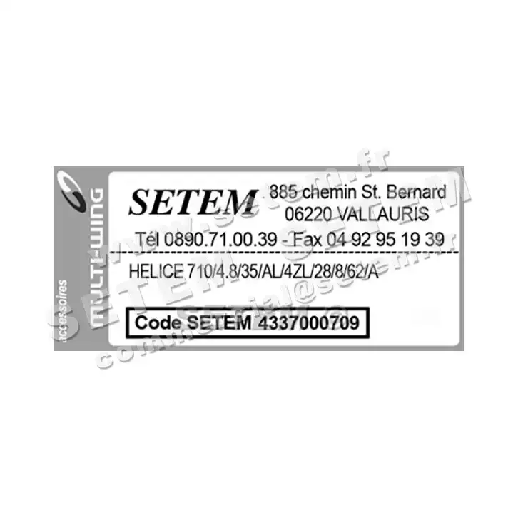 4337000709-HELICE 710/4.8/35/AL/4ZL/28/8/62/A MULTIWING 3