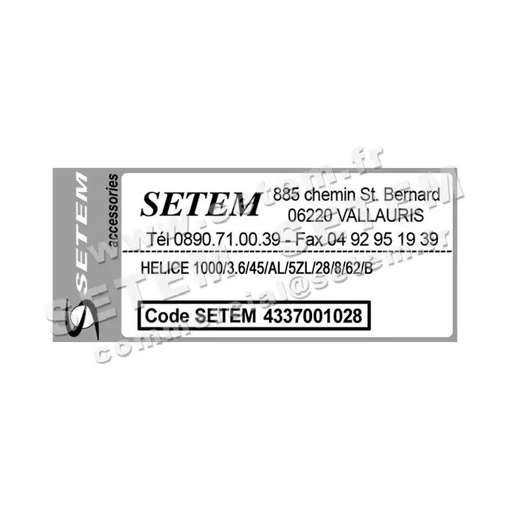 4337001028-HELICE 1000/3.6/45/AL/5ZL/28/8/62/B MULTIWING 3