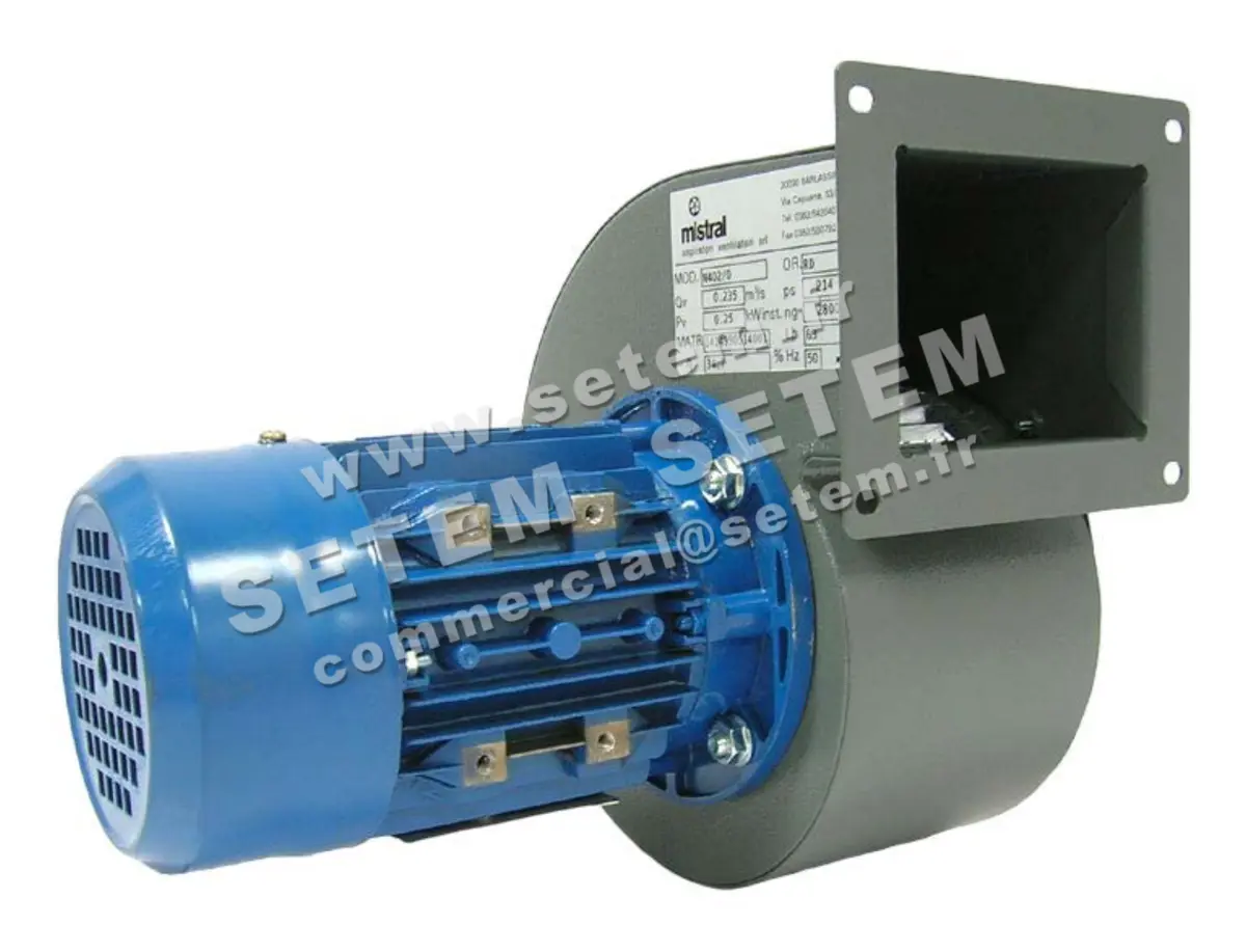 4348000001-VENTILATEUR MISTRAL N402/0 0.25KW 2P T230/400V RD 0°