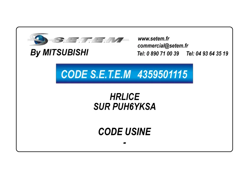 4359501115-HELICE SUR PUH6YKSA MITSUBISHI