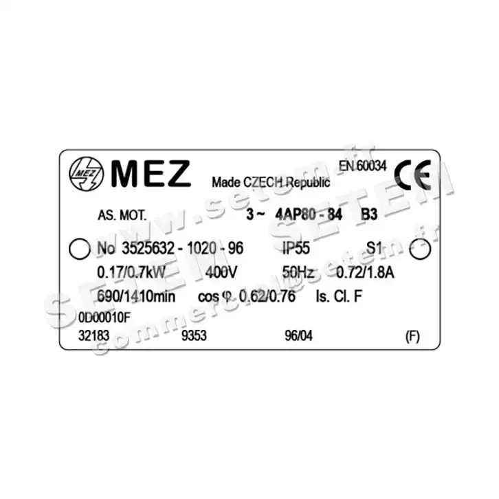 4360006548-MOTEUR MEZ 0.70/0.17KW 4/8P T400V HA80 B3 4AP80.84 2