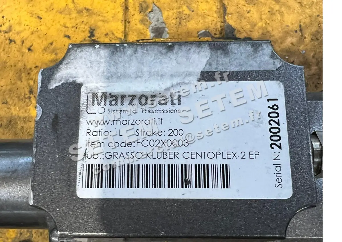 4381001789-ACTIONNEUR FC02X0003 MARZORATI SISTEMI DI TRANSMISIONE