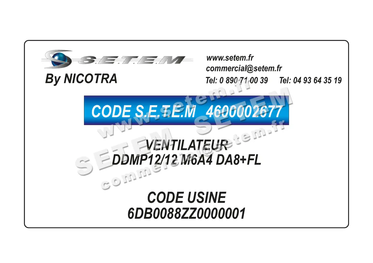 4600002677-VENTILATEUR NICOTRA DDMP12/12 M6A4 DA8+FL *6DB0088ZZ0000001*