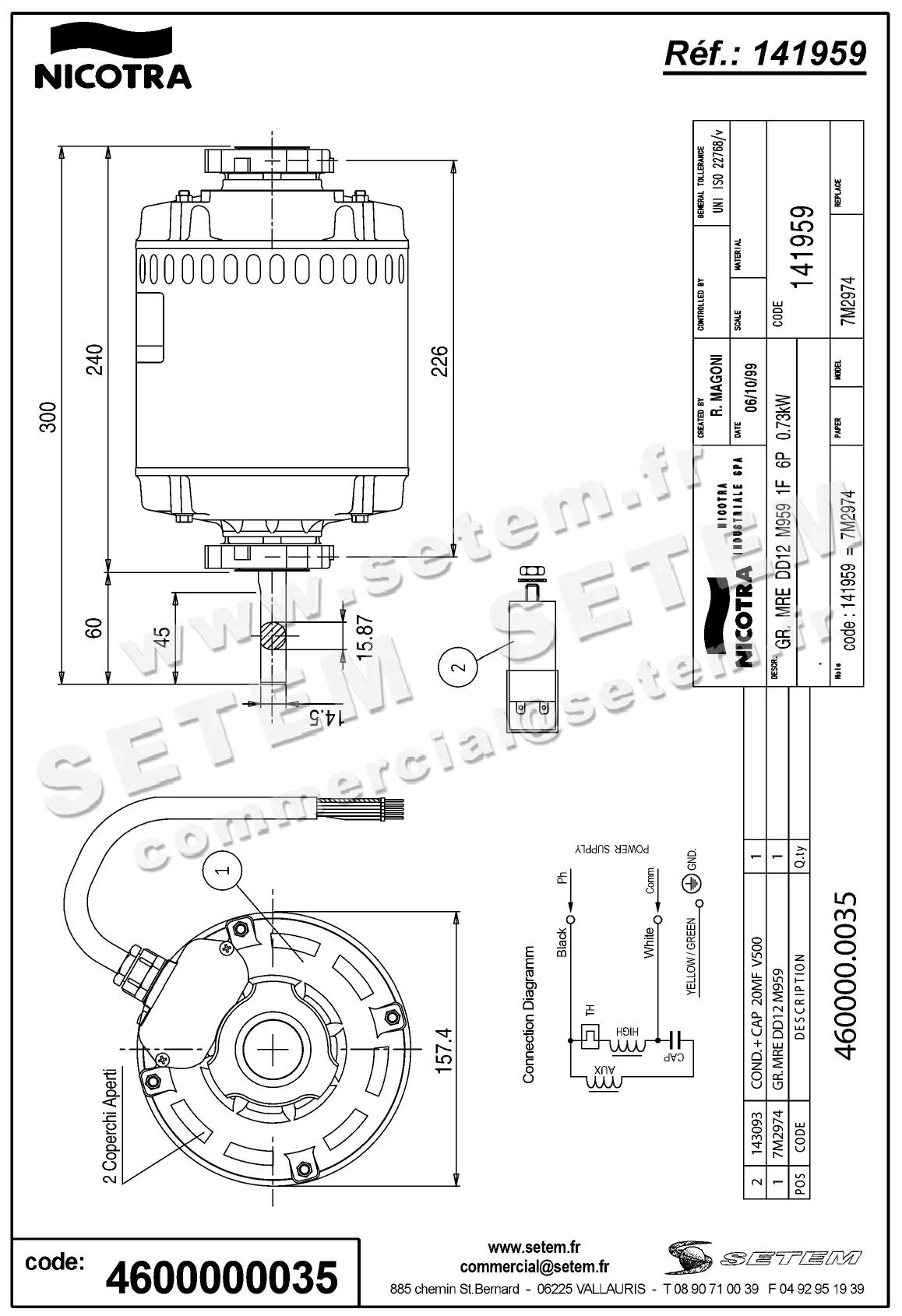 4624000035-MOTEUR K60635M01187 *141959* 2