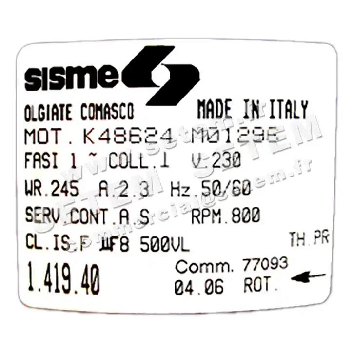 4624000050-MOTEUR K48624MO1296 *141940* 2