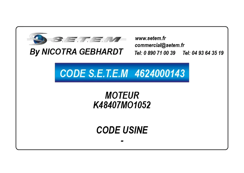 4624000143-MOTEUR K48407MO1052