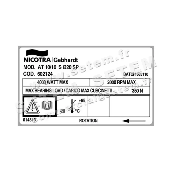 4624000263-VENTILATEUR NICOTRA GEBHARDT AT10/10S Ø20 SP *602124* 3