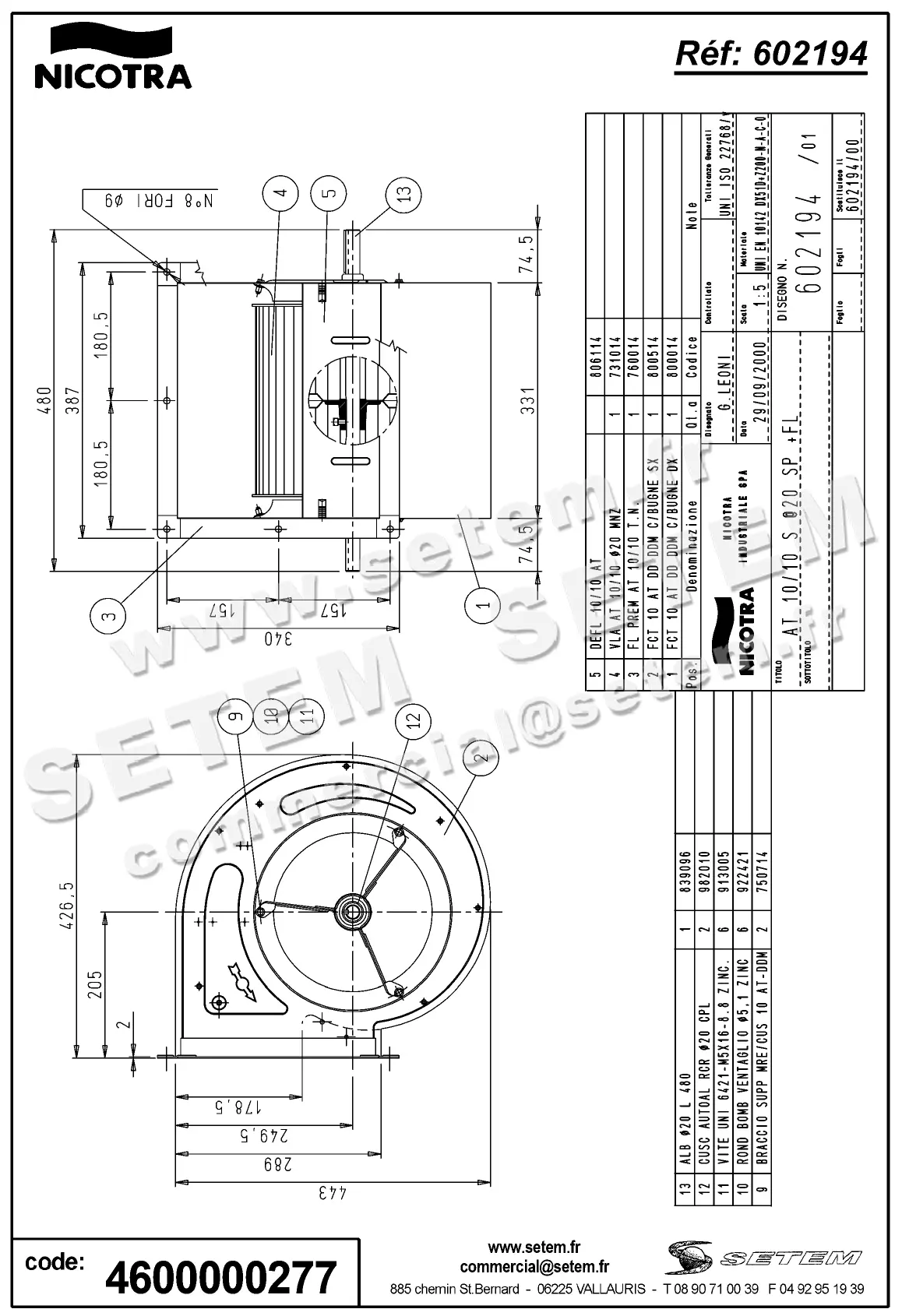 4624000277-VENTILATEUR NICOTRA GEBHARDT AT10/10S Ø20 SP +FL *602194* 3