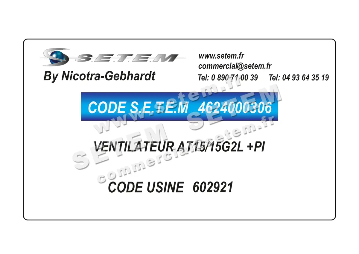4624000306-VENTILATEUR NICOTRA GEBHARDT AT15/15G2L +PI *602921*