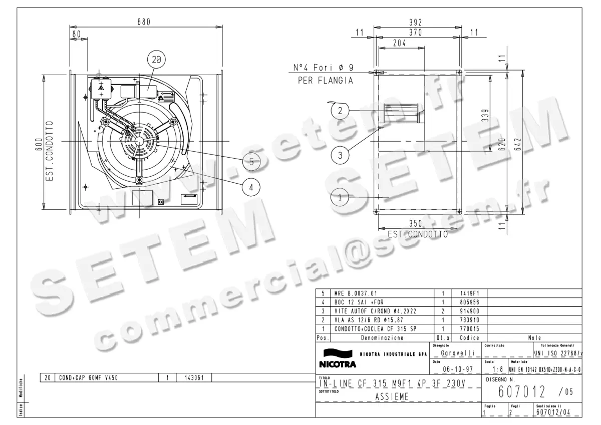 4624000480-CAISSON NICOTRA GEBHARDT CF315 1500W 4P T400V 1V M9F1 *607012*
