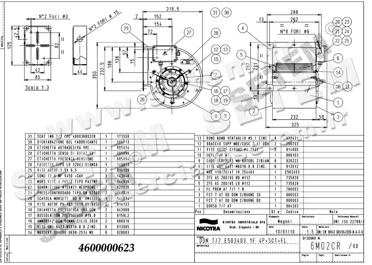 4624000623-VENTILATEUR NICOTRA GEBHARDT DDM7/7 147W 4P T230/400V 1V E5G3403 +BR+BB *6M02CR*